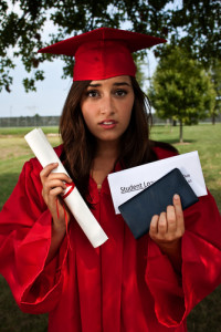 Is a degree worth college debt? Via Shutterstock. 