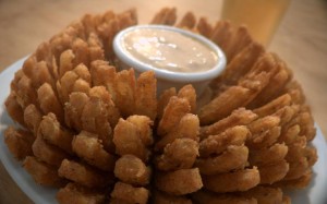 Score a free bloomin' onion at Outback today! Yum!