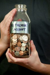 Should my retirement savings be more than just spare change? Via shutterstock. 