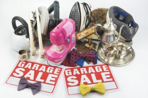 Avoid certain items at garage and yard sales - via Shuterstock