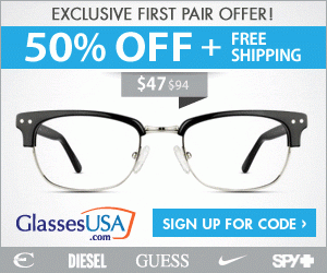 50% Off Glasses!
