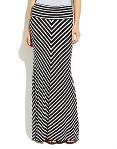 Chaus Black & White Chevron Maxi Skirt on sale for $19.95 (reg. $79!). 