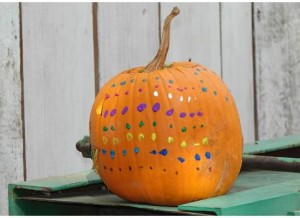 Kid-Painted Pumpkin