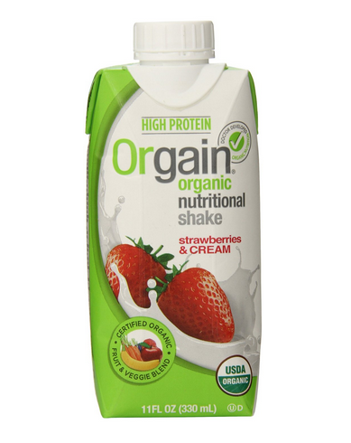 nutritional orgain shakes count organic