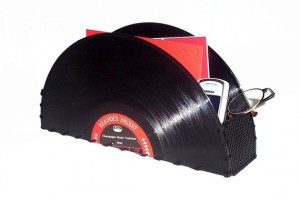 Vinyl record storage container