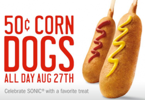 Today you can score 50 hot dogs at Sonic!