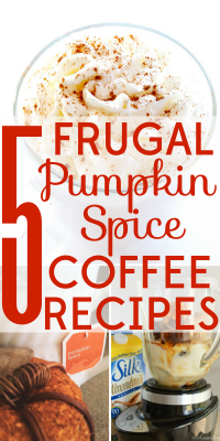 Love pumpkin treats? These 5 frugal pumpkin spice coffee recipes will give you that delicious flavor without the price of Starbucks coffee.