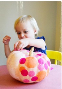 Tissue paper pumpkin by Young Family