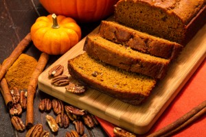 Pumpkin bread via Shutterstock