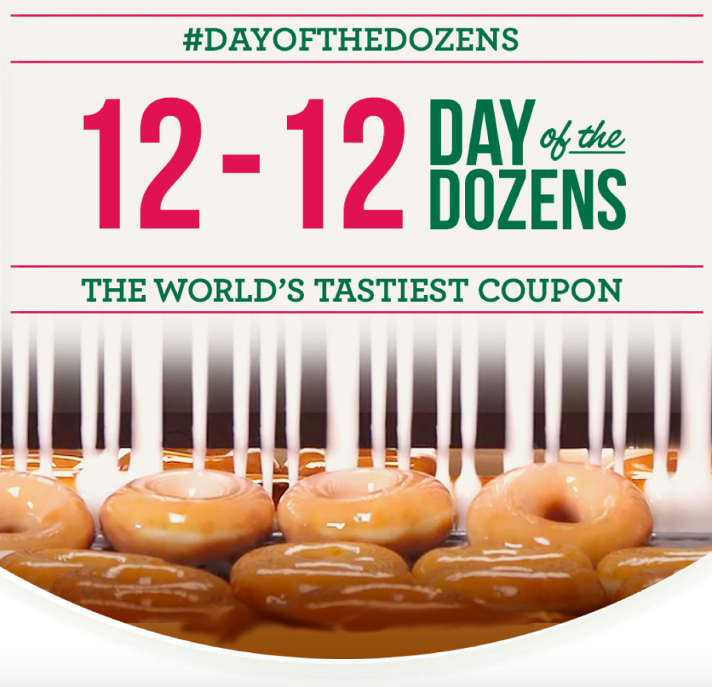 Saturday Freebies Buy One Dozen Get One Dozen Free Krispy Kreme Doughnuts
