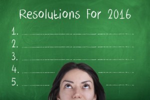 New Year's Resolutions via shutterstock