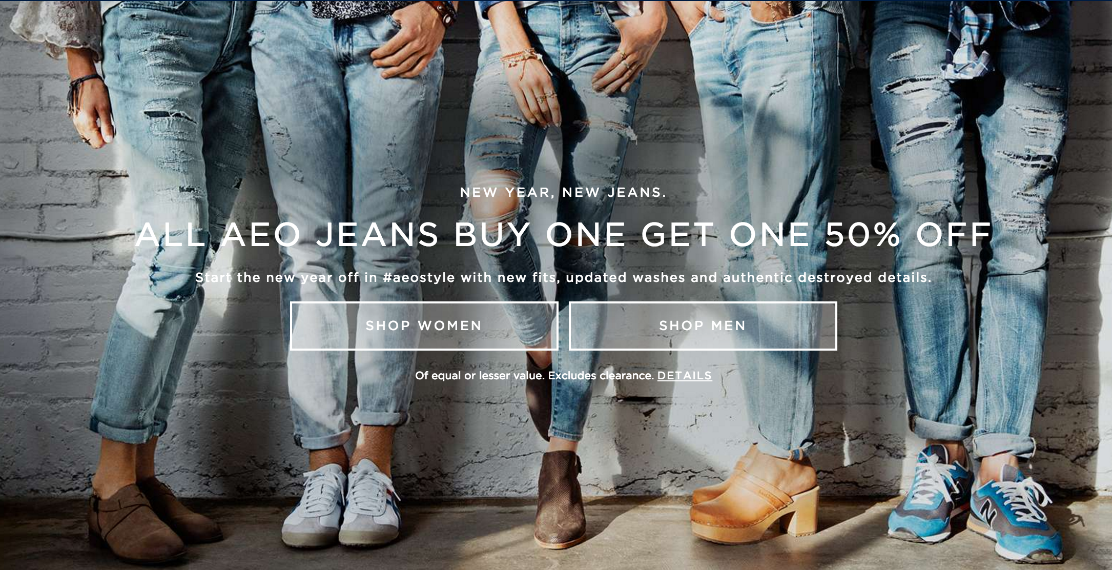 buy one get one jeans