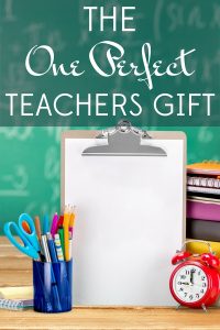 It's almost the last day of school & you still haven't bought teacher gifts. Here is the one perfect teachers gift (and it fits any budget!).