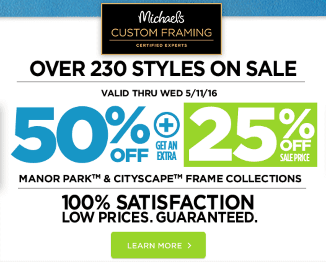 Michaels 60 Off Frames & Decor + 40 Off Coupon!