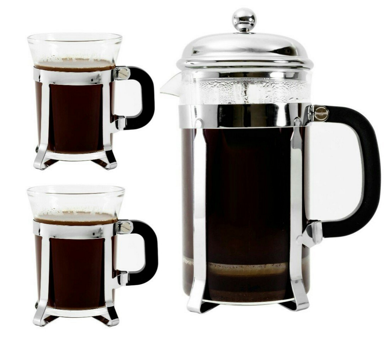 Highly Rated Bruntmor Premium 34 Oz French Press with 2 Mugs Only 15.