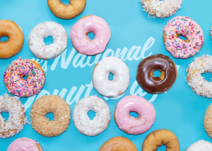 Snag FREE donuts today in honor of National Donut Day. Yum!