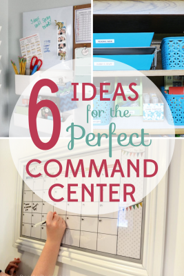 Even small spaces can get organized. These 6 fantastic ideas for the perfect family command center will calm the chaos of your home life.