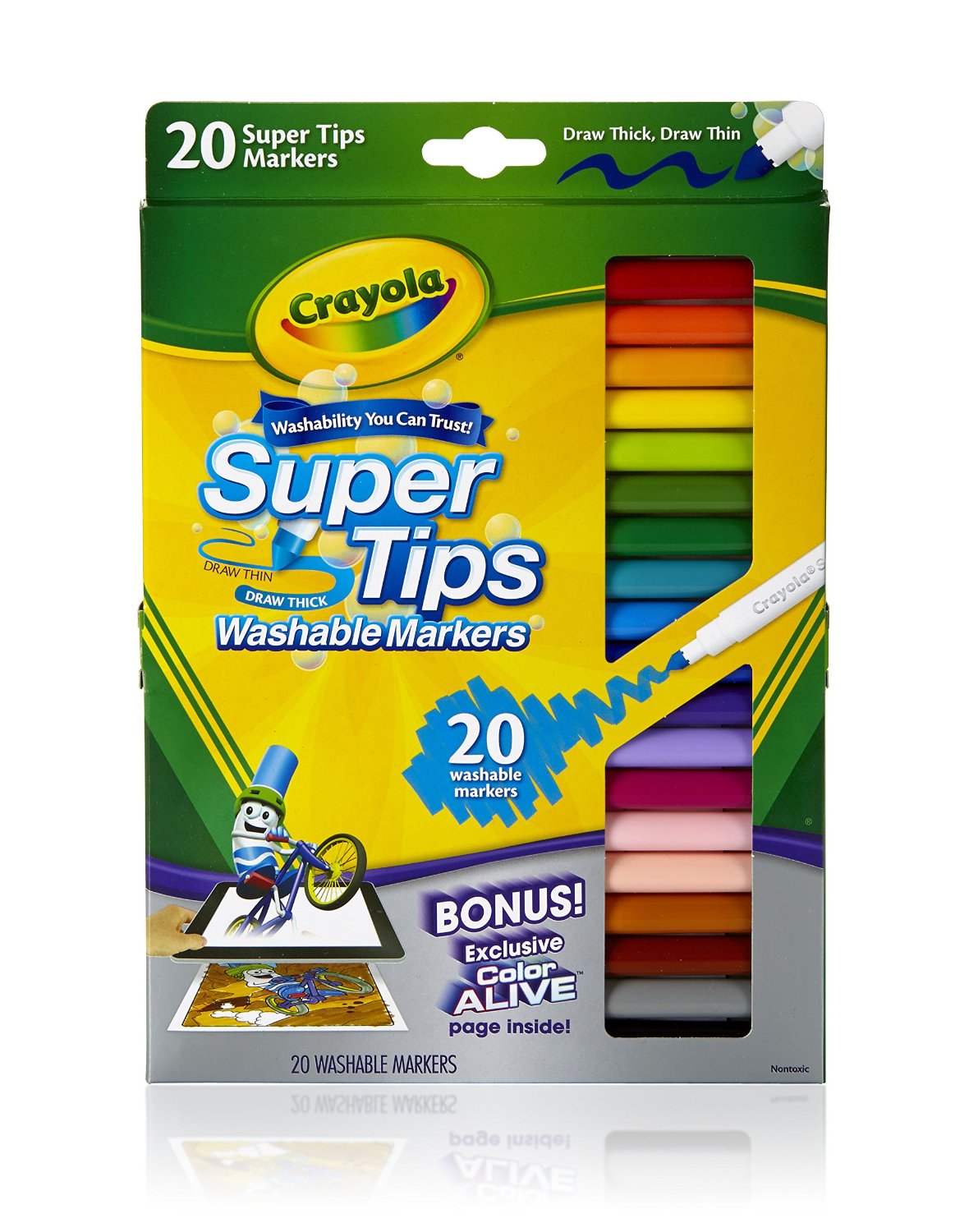 Crayola 20 Ct Super Tips Washable Markers Only $2.79!