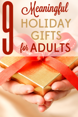 Holiday gifts are best when they're thoughtful and personal. Check out these 9 meaningful holiday gifts for adults.