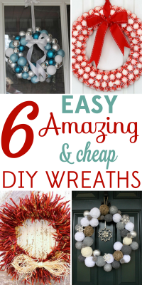 Christmas wreaths are such beautiful decor, but the prices can be outrageous! These 6 easy and amazing DIY wreaths will save you big bucks.