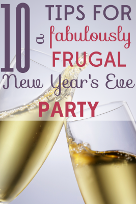 Bring in the new year! Take the stress out of the holiday with these tips for hosting a frugal New Year's Eve party!