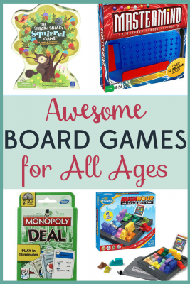 Board games are a great way to turn off the screens and spend time together as a family! These awesome board games will appeal to all ages!
