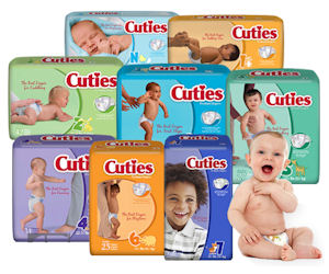 Monday Freebies-Free Sample of Cuties Diapers