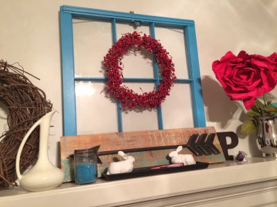 Decorating on a dime! Here are my tips for a seasonal mantel update with thrifted finds and items you already own! 