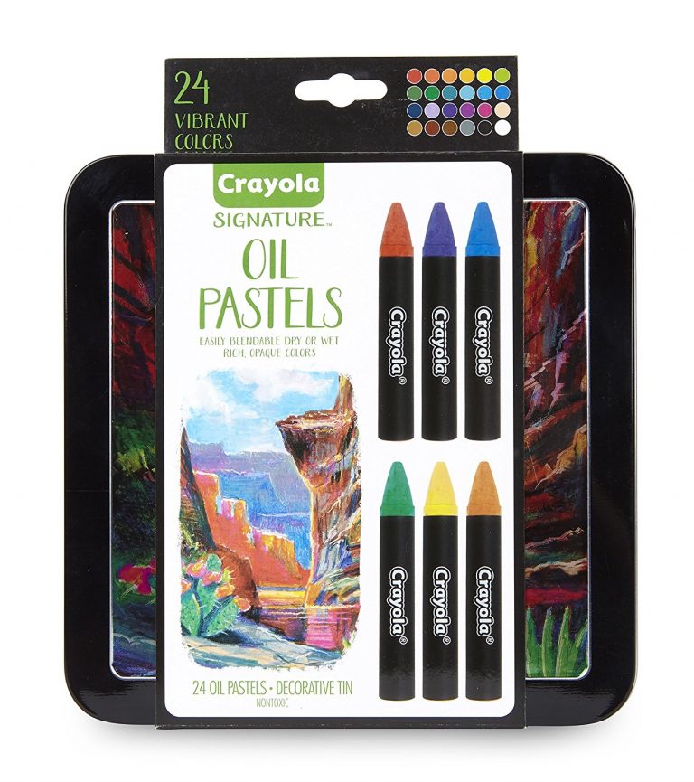 24 piece Crayola Oil Pastels with Tin 5.86