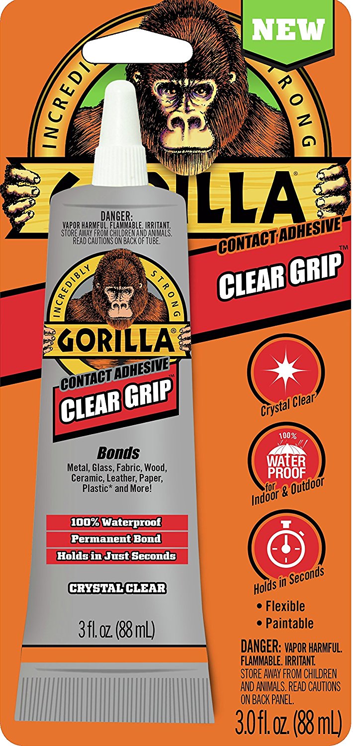 Gorilla 8040001 Clear Grip Contact Adhesive, 3 Oz, Clear 4.84