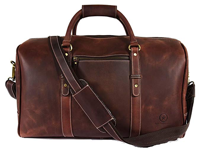 premium leather duffle bag