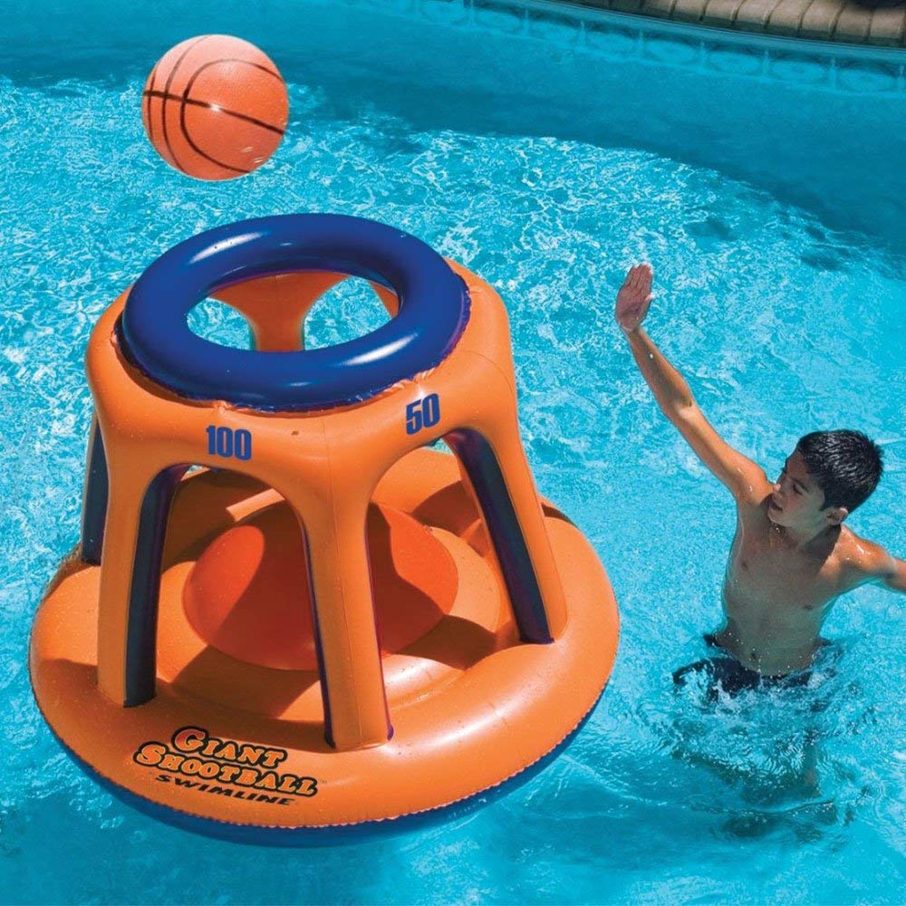 swimline giant shootball basketball swimming pool game toy