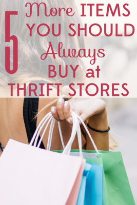 You can find hidden treasures at thrift stores if you know the best things to look for! Always shop these 5 items when you buy second-hand.