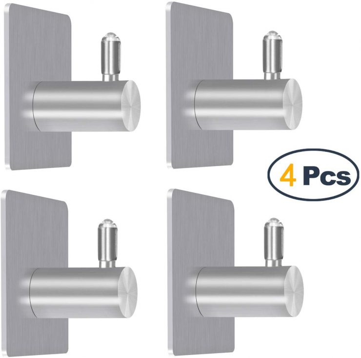 Stainless Steel 3M Removable Wall Hooks Only 5.49