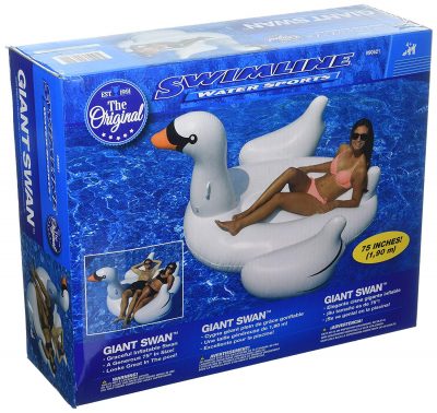 giant swan pool float