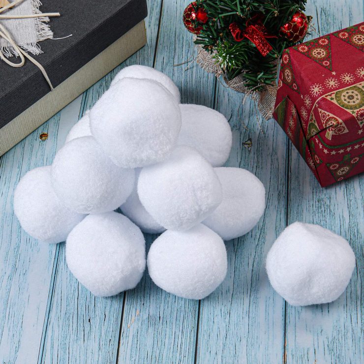 Uratot Pack Indoor Snowball Fight Fake Snowball Soft And Realistic