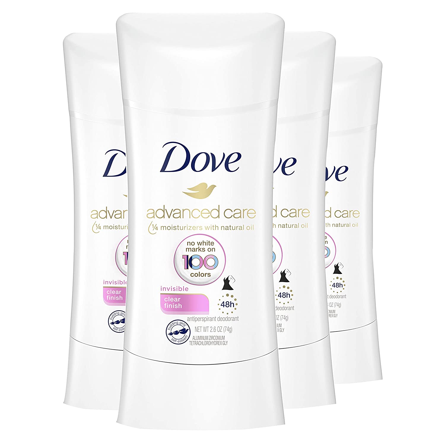 Dove Antiperspirant Stick With No White Marks On 100 Colors Clear 48 Hour Sweat And Odor 9724