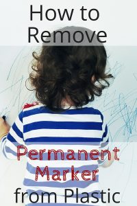 how to remove permanent marker from plastic
