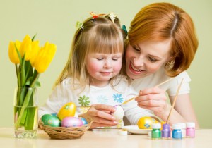 Decorating Easter eggs is a fun and frugal family activity. Via Shutterstock. 