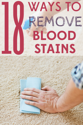 Are you dealing with stubborn blood stains? These 18 tips to remove blood stains will have you stain-free in no time!