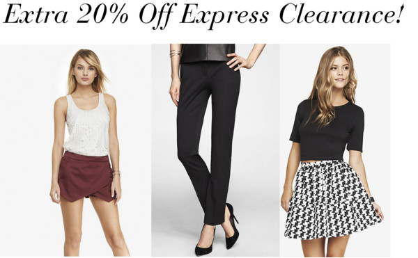 Extra 20% off Express Clearance Items for Men and Women