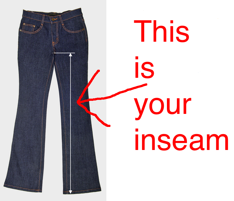 Do the outseam here on your pants