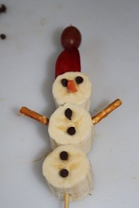 Banana snowman