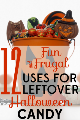 Looking for a way to keep that leftover Halloween candy from going to waste? These 12 fun and frugal Halloween candy uses are the answer.