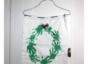 Christmas wreath wall hanging