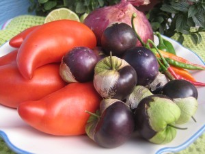 Organic, home-grown tomatoes