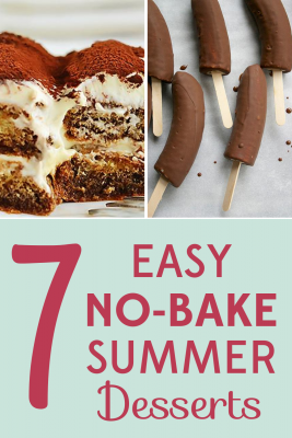 It's too hot to turn on the oven, but that doesn't mean your only dessert choice is ice cream! Try these 7 no-bake summer dessert recipes!