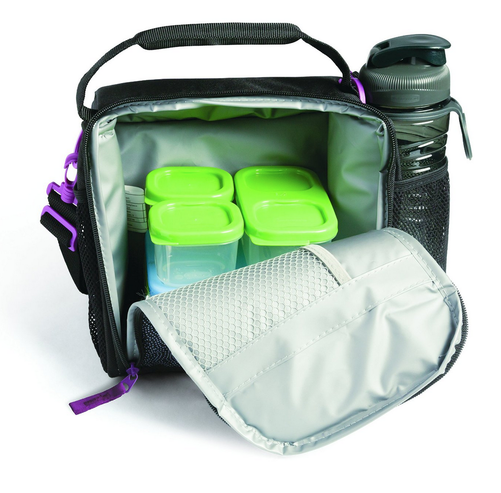 lunch tote with bottle holder