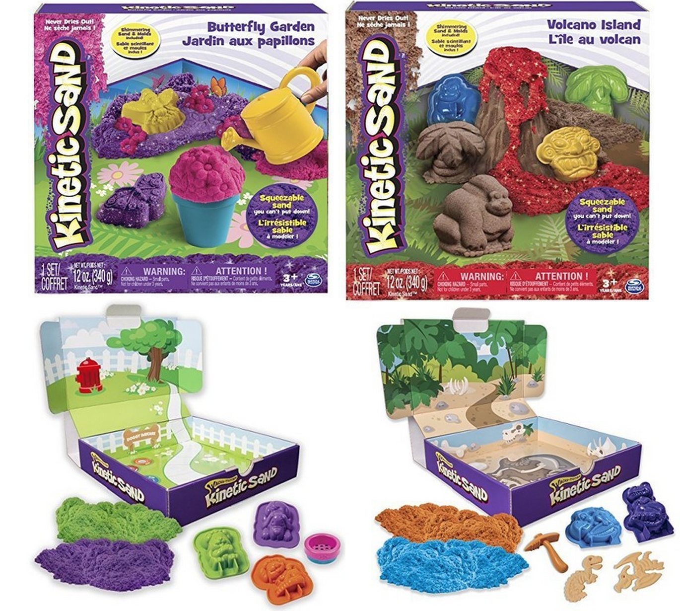 kinetic sand butterfly garden set