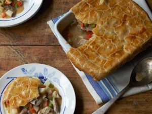 Turkey pot pie recipe from The Food Network